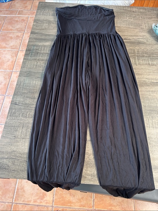 HALARA Pants - Strapless Black Harem-Style Jumpsuit XL TALL